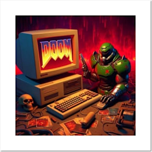 Mini Doom Guy PC Posters and Art